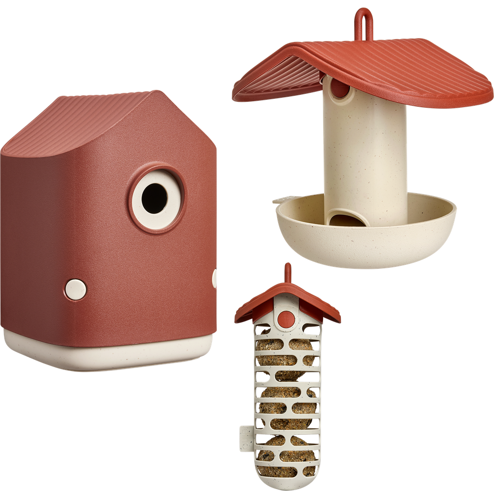 BNDL Cosy House+suet+silo Feeders