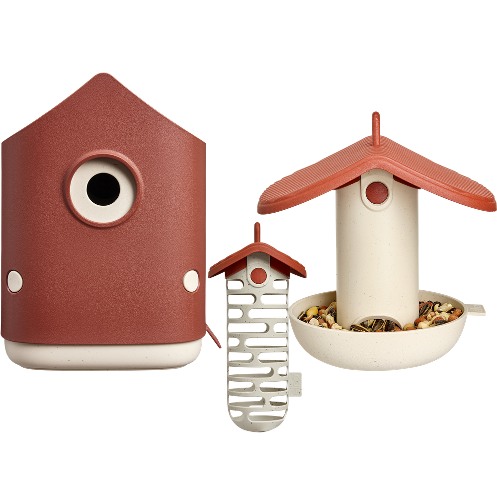 BNDL Cosy House+suet+silo Feeders